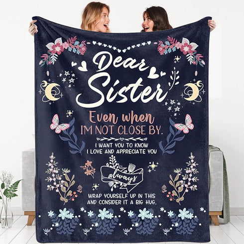 Cozy Flannel Sister Blanket  Perfect Gift for Special Occasions